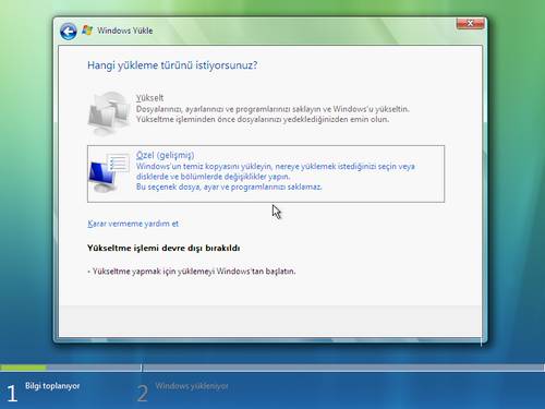 1401vistakurulum9500yl2 Windows Vista Resimli Kurulum
