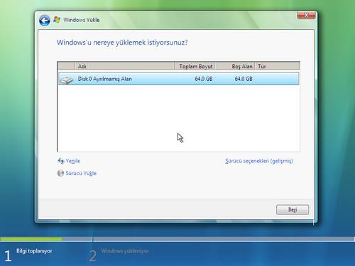 1401vistakurulum10500ro9 Windows Vista Resimli Kurulum