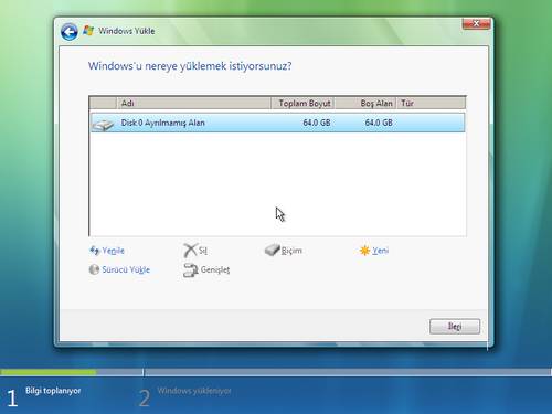 1401vistakurulum11500tt0 Windows Vista Resimli Kurulum